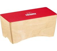 Nino Percussion NINO931R - Cajón color rojo | Instrumento musical para niños a partir de 3 años, 30,5 x 14 x 12,4 cm, superficie de golpeo de abedul báltico