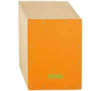 Nino Percussion NINO950OR - Cajón con parche natural color naranja (13")