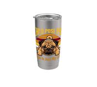 Niño Pose Pug Esto Es Solo Mi Vida Yoga Vaso térmico de acero inoxidable de doble pared