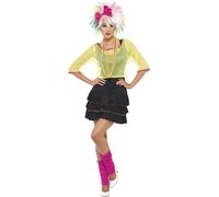 Niño Salvaje Madonna Adulto Mujer 1980s Disfraz 80s Aerobic Conjunto