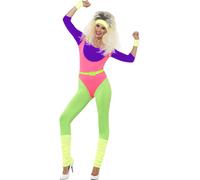 Niño Salvaje Madonna Adulto Mujer 1980s Disfraz 80s Aerobic Conjunto