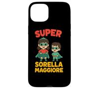 Niño Superhéroe Hermano Mayor Camiseta Regalo Niño Carcasa para iPhone 15 Plus
