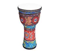 Niño Yembé Parche de Piel de Cabra Duradero Tambor Djembe Percusión Estilo étnico, Tambor Africano para Cumpleaños Fiesta Djembe Drum(Large 10-inch B)