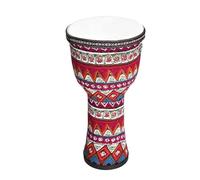 Niño Yembé Parche de Piel de Cabra Duradero Tambor Djembe Percusión Estilo étnico, Tambor Africano para Cumpleaños Fiesta Djembe Drum(Large 8-inch D)