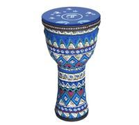 Niño Yembé Parche de Piel de Cabra Duradero Tambor Djembe Percusión Estilo étnico, Tambor Africano para Cumpleaños Fiesta Djembe Drum(Large 10-inch Starry Sky D)