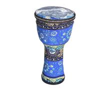Niño Yembé Parche de Piel de Cabra Duradero Tambor Djembe Percusión Estilo étnico, Tambor Africano para Cumpleaños Fiesta Djembe Drum(Large 10-inch Starry Sky C)