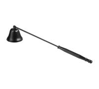 Ninoclar Herramienta para apagar velas, accesorio de acero inoxidable para extintor de velas con mango largo, accesorio para velas (color negro)