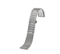 NINOMA Acero inoxidable sólido compatible con Casio PROTREK Series PRW-600/PRW-60/PRW-50/70 30 Correa deportiva de liberación rápida for hombre de 23 mm(G15-silver)