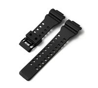 NINOMA Correa compatible con Casio G-Shock GA-100/110/120/140/200/400/700/800 GD-100/110/120 G-8900 Correa de repuesto de silicona y resina for reloj de hombre de 16 mm(Black black matte)