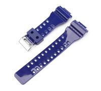 NINOMA Correa Compatible con Casio G-SHOCK GA-100/110/140/200/400/700 GD-100 G-8900 GW-8900 Correa deportiva de silicona de resina for hombre de 16mm(Glossy Royal blue)