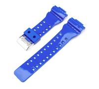 NINOMA Correa Compatible con Casio G-SHOCK GA-100/110/140/200/400/700 GD-100 G-8900 GW-8900 Correa deportiva de silicona de resina for hombre de 16mm(Glossy dark blue)