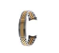 NINOMA Correa de acero macizo compatible con reloj Tudor BLACK BAY 41 Dial M7941A con brazalete de acero inoxidable plateado de 21 y 22 mm for hombre.(Mediumgold,22mm)