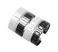 NINOMA Correa de cerámica de 14 mm, 16 mm, 18 mm, 20 mm, 21 mm y 22 mm, compatible con pulseras universales Seiko Tissot for hombre y mujer, color negro.(Black B,18mm)