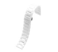 NINOMA Correa de cerámica Pulsera de cadena de 20 22 mm Compatible con Xiaomi Amazfit Samsung Gear S3 S2 Correa Galaxy Watch Band(Bianco,19mm)
