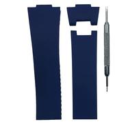 NINOMA Correa de reloj de 12x25 mm compatible con Ulysse Nardin Marine Diver | Herramienta de barra de resorte gratuita (azul)