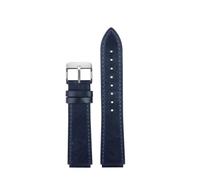 NINOMA Correa de reloj de cuero genuino retro compatible con Casio A158W A168 / F91w / AE-1200WHD/A158/A159/A169/AE1200.(Blue sk)