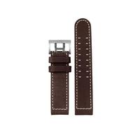 NINOMA Correa de reloj Hamilton Khaki Aviation H77616533 H70615733, de piel auténtica, compatible con el modelo Jazz Field for hombre.(A Dark brown silver,22mm)
