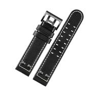 NINOMA Correa de reloj Hamilton Khaki Aviation H77616533 H70615733, de piel auténtica, compatible con el modelo Jazz Field for hombre.(B black black,20mm)