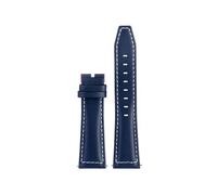 NINOMA Correa de repuesto compatible con Longines Fast Equestrian Comcast Master Series, pulsera for hombre y mujer, cadena de reloj de piel de vaca con hebilla plegable.(Blue wl nk,22mm)
