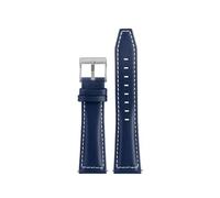 NINOMA Correa de repuesto compatible con Longines Fast Equestrian Comcast Master Series, pulsera for hombre y mujer, cadena de reloj de piel de vaca con hebilla plegable.(Blue wl sk,22mm)