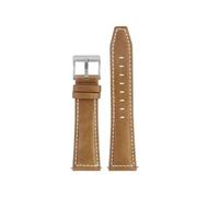 NINOMA Correa de repuesto compatible con Longines Fast Equestrian Comcast Master Series, pulsera for hombre y mujer, cadena de reloj de piel de vaca con hebilla plegable.(Khaki wl sk,21mm)
