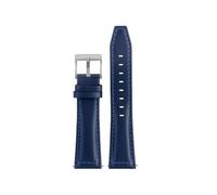 NINOMA Correa de repuesto compatible con Longines Fast Equestrian Comcast Master Series, pulsera for hombre y mujer, cadena de reloj de piel de vaca con hebilla plegable.(Blue ol sk,22mm)