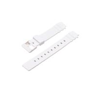 NINOMA Correa de silicona de resina Compatible con Casio LRW-200H, accesorios de pulsera for reloj deportivo convexo en negro, blanco y rosa brillante for mujer(Bianco)