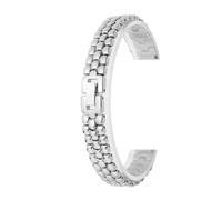 NINOMA Correa milanesa de 8 mm, 10 mm, 12 mm, 14 mm, 16 mm, 18 mm, accesorios dorados universales, compatibles con cualquier pulsera de reloj de metal de acero inoxidable(C-Silver,6mm)