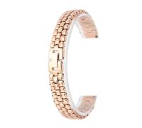 NINOMA Correa milanesa de 8 mm, 10 mm, 12 mm, 14 mm, 16 mm, 18 mm, accesorios dorados universales, compatibles con cualquier pulsera de reloj de metal de acero inoxidable(C-Rose,6mm)