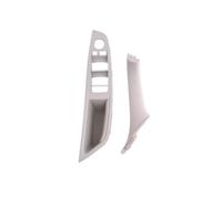 NINOMA Juego de manijas de Repuesto for reposabrazos de Puerta Interior, Compatible con BMW Serie 5 F10 F11 F18 520i 523i 525i 528i 535i(Oyster LHD 2PCS)