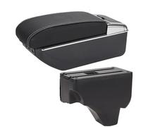 NINOMA Usar Todo año Caja De Almacenamiento De Apoyabrazos De Consola Central, Accesorios De Modificación De Piezas Interiores De Coche para Peugeot 208 2008 2019-2024(A3 Black White 7USB)