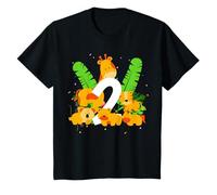 Niños 2 años alt 2023 Giraffe Löwe Dschungel Zebra Bär Boy Girl Camiseta