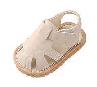 Niños 23 zapatos sandalias de bebé caminantes suaves solo niñas nivel romano primer bebé zapatos zapatos para aprender a andar 24 niño, beige, 6-9 meses