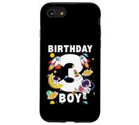 Niños 3er Cumpleaños Astronauta Espacio Planetas Tres Años Carcasa para iPhone SE (2020) / 7 / 8