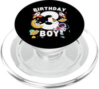 Niños 3er Cumpleaños Astronauta Espacio Planetas Tres Años PopSockets PopGrip para MagSafe