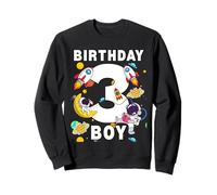 Niños 3er Cumpleaños Astronauta Espacio Planetas Tres Años Sudadera