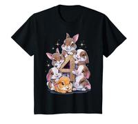 Niños 4º Cumpleaños Conejo Niña Regalo 4 Años Camiseta