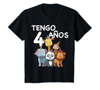 Niños 4 Cumpleaños - Regalo de 4 Años Para Niños y Niñas Camiseta