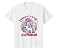 Niños 5 años de ser impresionante, hada unicornio, niña de quinto cumpleaños Camiseta