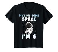 Niños 6º Cumpleaños Astronauta Give Me Some Space I'm 6 Boy Kids Camiseta