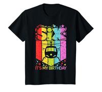 Niños 6º cumpleaños niño niña seis 6 años cumpleaños helicóptero Camiseta