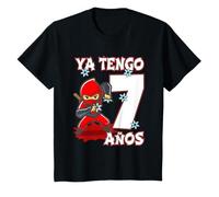 Niños 7 Años Cumpleaños Niño | Ya Tengo 7 Años | Ninja Camiseta