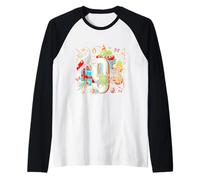 Niños 9º cumpleaños insectos insectos escarabajos biología 9 años Camiseta Manga Raglan
