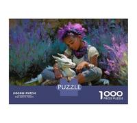 Niños Africanos Puzzle 1000 Piezas De Madera para Hombres Mujeres Mayores Arte Rompecabezas Imposible Mejor Regalo 52x38cm/1000pcs