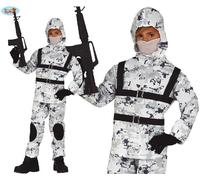 Niños Ártico Soldado Disfraz Niño Francotirador Militar Conjunto Fg
