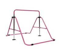 Niños Barra Gimnasia, Hasta 150 Kg, Arre Horizontal, Ajustable en Altura, Rosa, Equipo de Gimnasia en el hogar, para Ejercicios Tales Tracciones hacia arriba en Sentido Longitud Etc