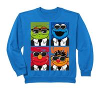 Niños Barrio Sésamo Kids Brothers Blues Elmo Grouch Ernie Monster Sudadera