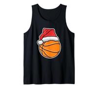 Niños Basketballer Navidad Baloncesto Santa Hat Camiseta sin Mangas