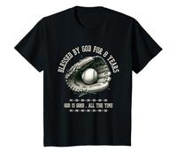 Niños Bendecido por Dios para un niño de 8 años de béisbol, Regalo de Octavo cumpleaños Camiseta