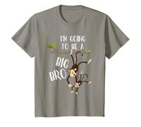 Niños Big Bro Shirt Funny I'm Going To Be a Brother | Camiseta de mono Camiseta